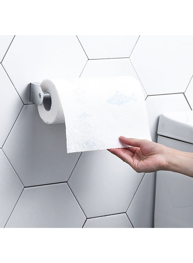 NIBEMINENT Multifounctional Nail-Free Wall-Mounted Holder Silver 5x15x0.138centimeter - Image 5