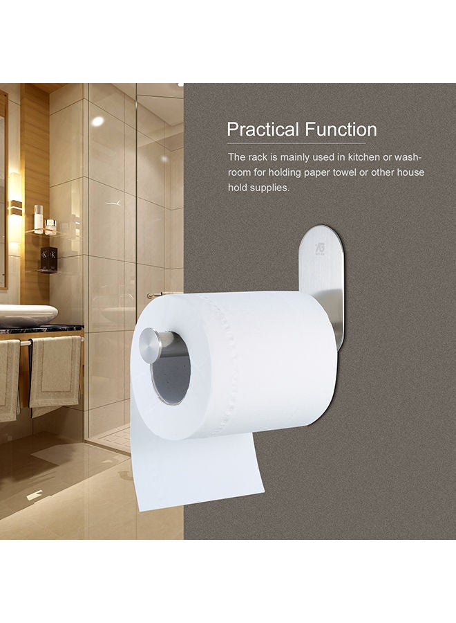 NIBEMINENT Multifounctional Nail-Free Wall-Mounted Holder Silver 5x15x0.138centimeter - Image 4