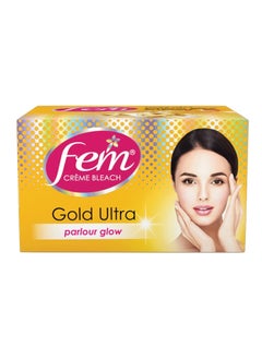fem Fem Fairness (Gold Ultra) Crème Bleach - 30g | Advanced Parlour Like Glow System | Removes Tan, Brightens Skin & Gives Radiant Complexion | For All Skin Types | No Added Ammonia  - Image 1
