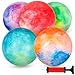 3 otters Inflatable Playground Ball 5 PCS Marbleized Bouncy Balls 9 Inches Rubber Sensory Kickballs for Kids Adults Indoor Outdoor Games Beach Party Gifts - Image 2
