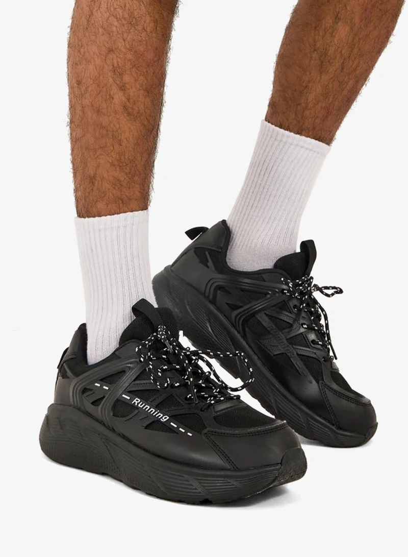 Styli Active Breathable Lightweight Lace Up Sneakers