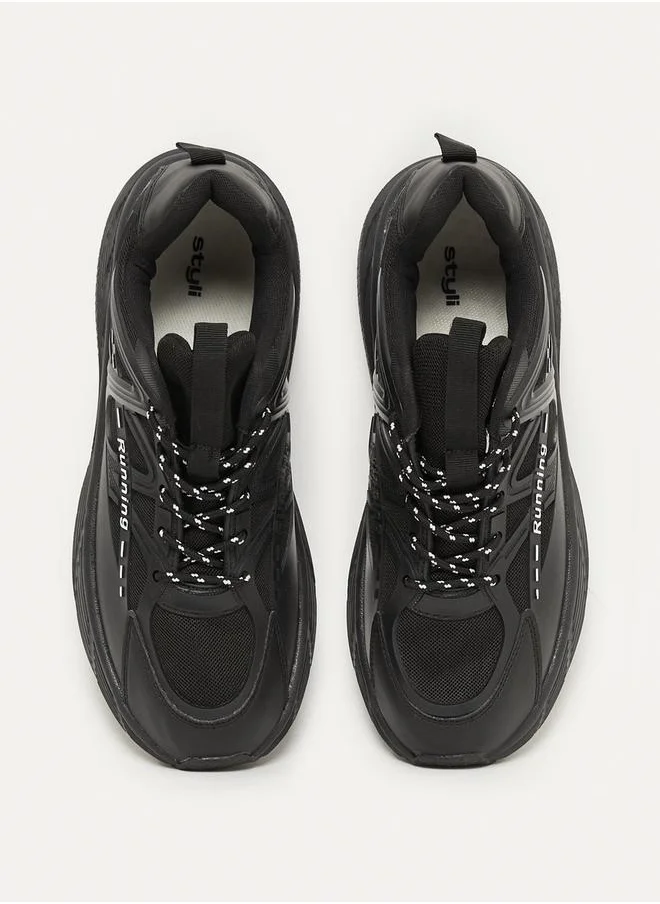 Styli Breathable Lightweight Lace Up Sneakers