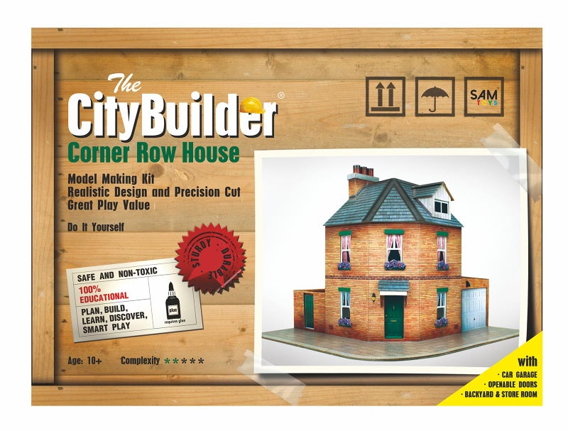 The CityBuilder Corner Row House Model Making Kit by The CityBuilder 1:43 Scale (7mm) O Gauge - Image 2