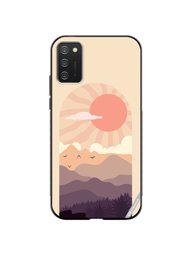 VR CREATIVE Protective Case Cover For Samsung Galaxy A03s Abstract Landscape Design Multicolour - Image 1