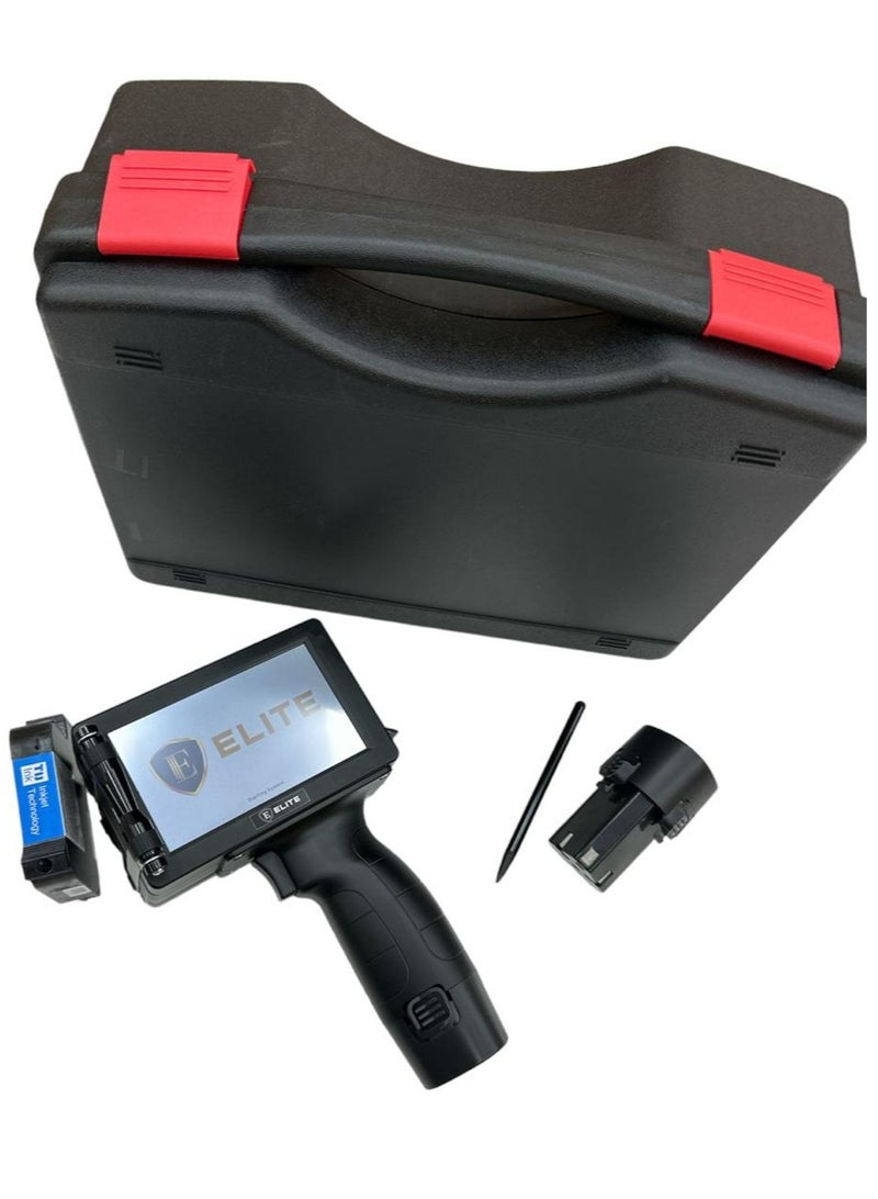 Elite Handheld Inkjet Printer Gun with 4.3 Inch LED Touch Screen Quick-Drying Inkjet Coding Machine for QRCode Barcode Production Date Time Logo Batch Number 20 Language - Image 2