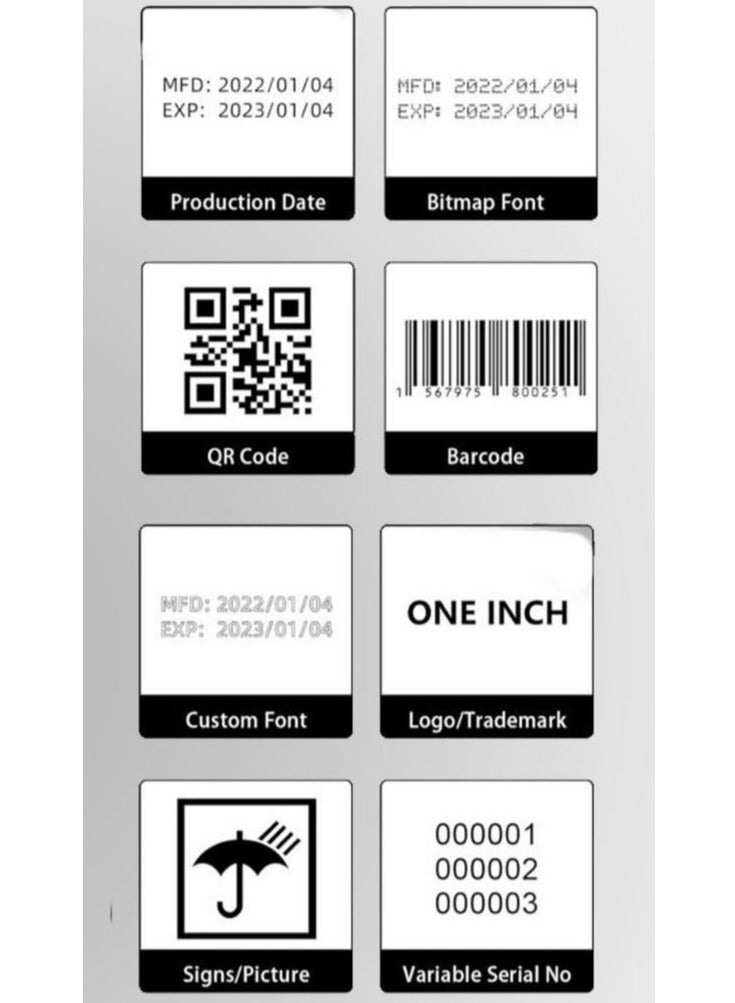 Elite Handheld Inkjet Printer Gun with 4.3 Inch LED Touch Screen Quick-Drying Inkjet Coding Machine for QRCode Barcode Production Date Time Logo Batch Number 20 Language - Image 4
