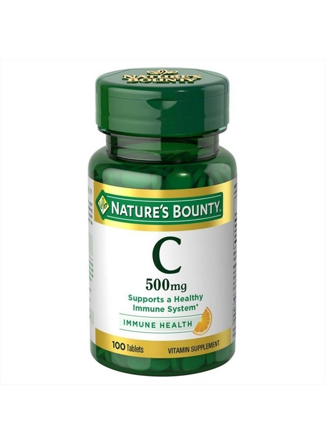 NATURE'S BOUNTY Vitamin C 500 mg Tablets 100 ea (Pack of 3) 