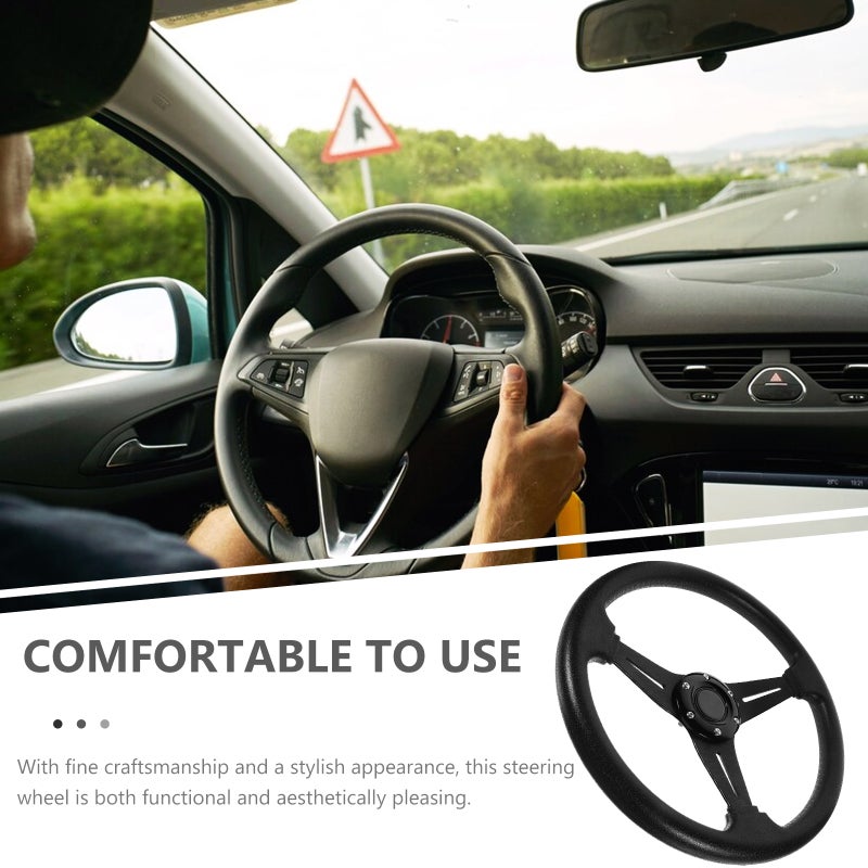 Steering Wheel Quick Release 14 Inch Universal Car Racing Steering Wheel - Image 3