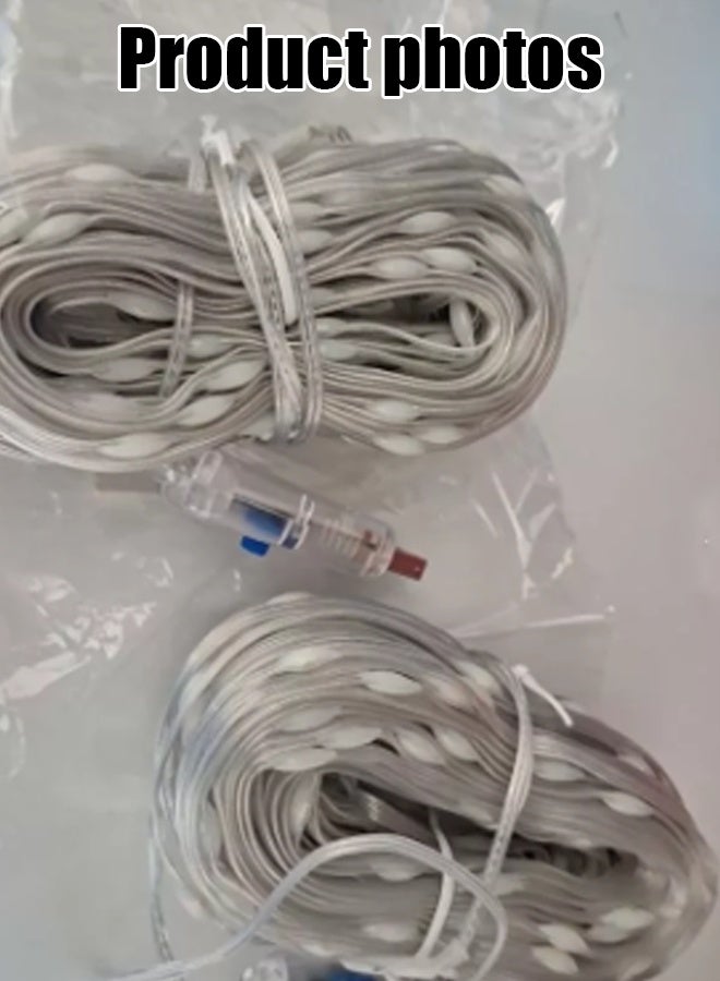 ,Camping lamp atmosphere string lights, LED 10-meter retro warm white string lights, popular atmosphere setting for outdoor bedrooms, decorative lights applicable for Halloween, Christmas, wedding decorative light strings - Image 4