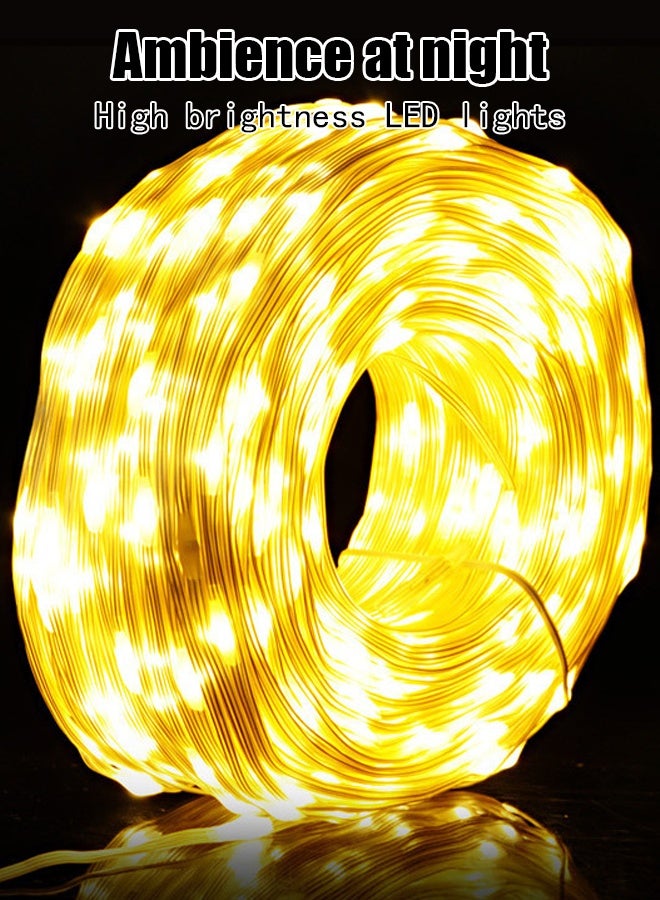 ,Camping lamp atmosphere string lights, LED 10-meter retro warm white string lights, popular atmosphere setting for outdoor bedrooms, decorative lights applicable for Halloween, Christmas, wedding decorative light strings - Image 3