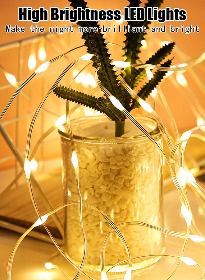 ,Camping lamp atmosphere string lights, LED 10-meter retro warm white string lights, popular atmosphere setting for outdoor bedrooms, decorative lights applicable for Halloween, Christmas, wedding decorative light strings - Image 2