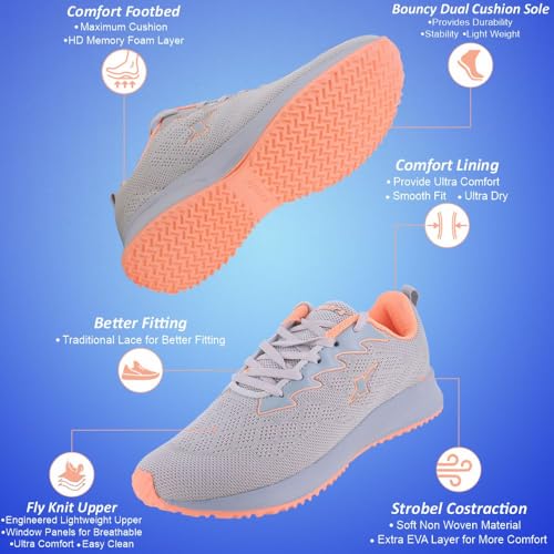SPARX Sports Shoes SL-189 Grey for Women - Image 3