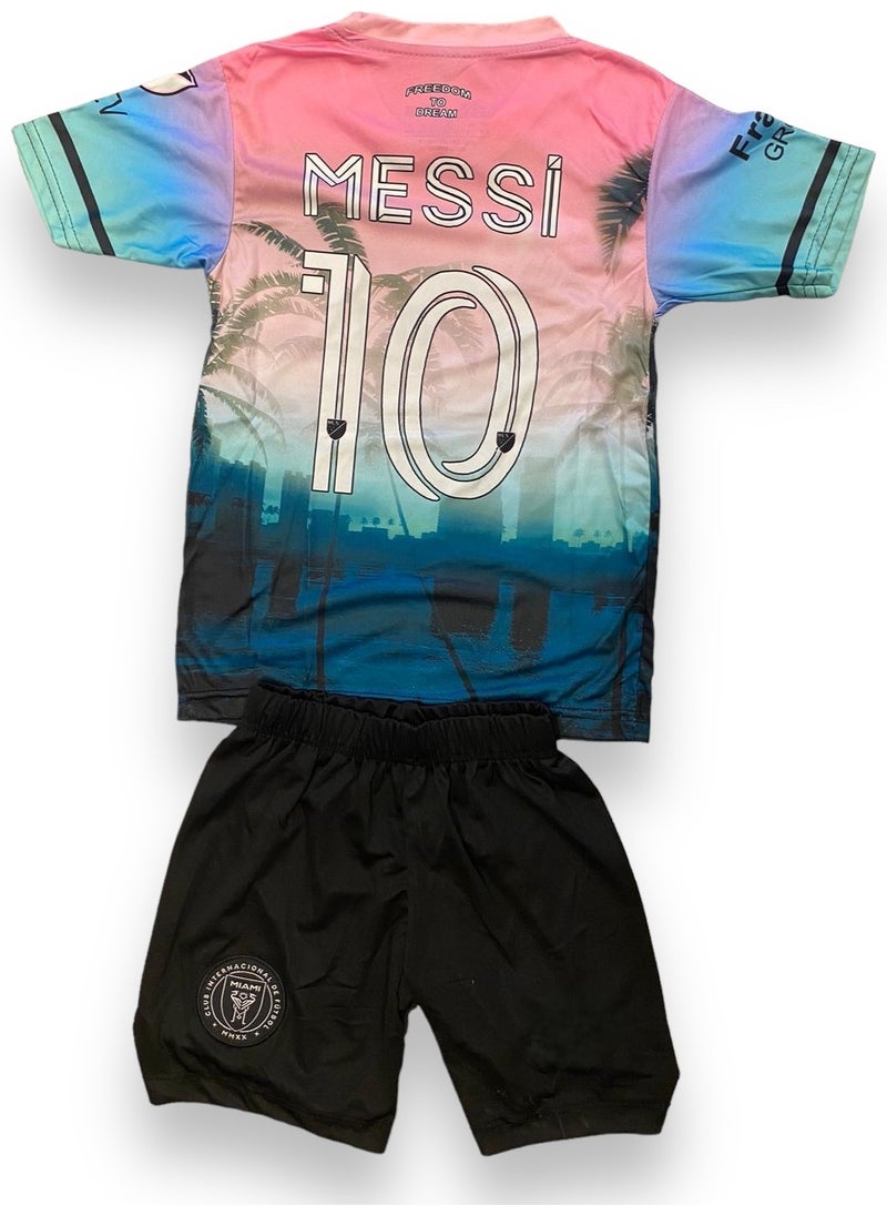 North Stand - New Season Inter Miami Gta Vice City Designed Messi Kids Jersey - Image 1