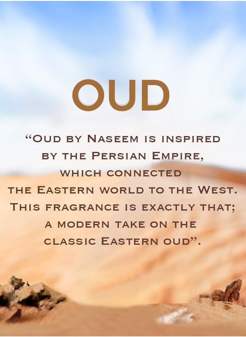 Naseem - Oud Aqua Perfume 80ml - Luxurious Unisex Fragrance Inspired by Persian Empire Heritage - Modern Twist on Classic Oud for Timeless Elegance - Perfect Scent for Everyday Wear - Image 1