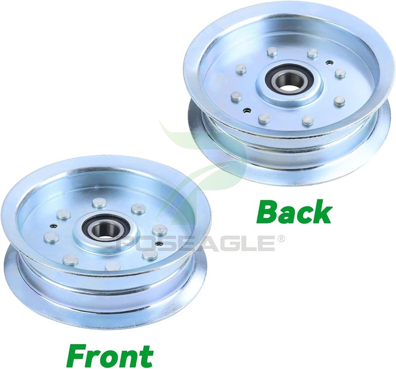POSEAGLE 2 Pack GY20629 Idler Pulley Replaces GY20110 AUC17621 GY22082 756-05034A 756-05034 for D110 D130 D140 D150 D155 D170 E140 E180 L100 L110 L120 L130 LA105 LA115 LA130 LA145 LA150 Z225 Tractors - Image 4