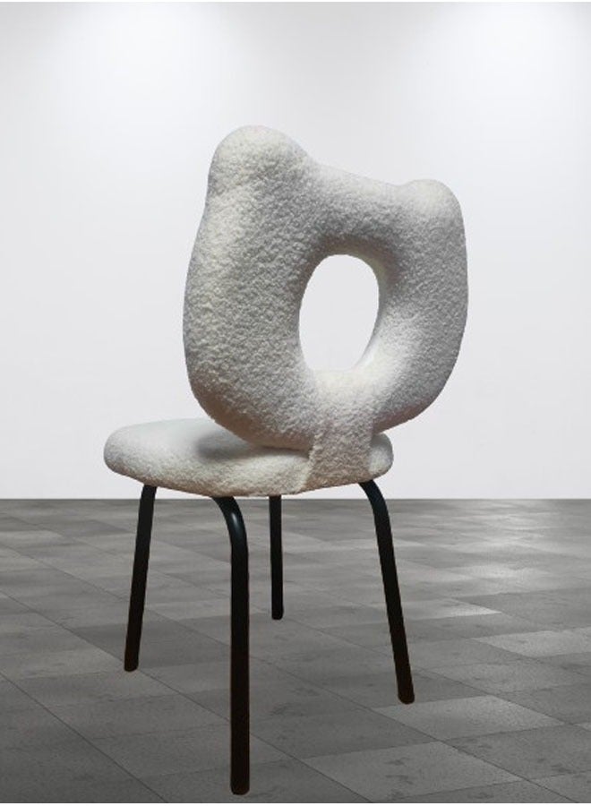 NKX Bear Shaped Vanity Lambswool Cushion Chair  - Image 3