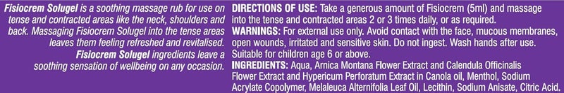 Fisiocrem Solugel Arnica Cream  Arnica Montana  Calendula Cream for Muscle Massage Muscle Rub for Neck Shoulders and Back  250ml - Image 4