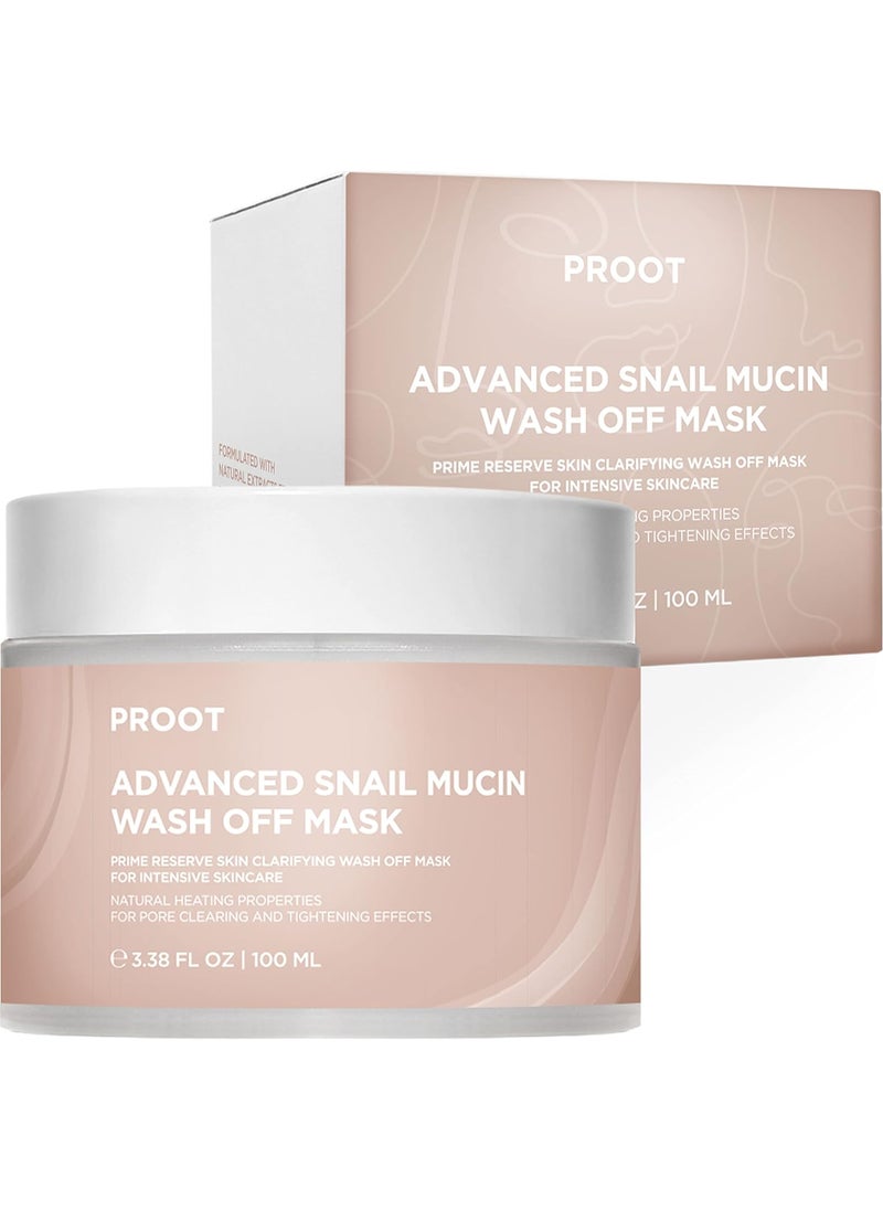 Proot - Snail Mucin Mask  Advanced Snail Mucin Mask  Snail Mucin 96 Concentrate Essence  Snail Mucin Mask with High Concentrate of Snail Secretion Filtrate  Snail Mask with Natural and Innovative Skin Rejuvenating Complex  Korean Snail Mucin Mask with 96 Snail Mucin Extracts  Snail Mucin Essence Mask for Intensive Skincare  Snail Mucin Mask for Sensitive and All Skin Type  Formulated with Snail Mucin Centella Asiatica and Other Natural Ingredients  Use with Advanced Snail Mucin Serum - Image 1