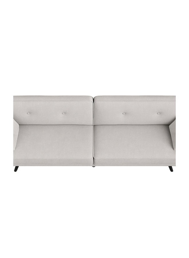 YI ONE Sofa Bed – 3-Seater Convertible Sofa with Adjustable Armrests, Push-Back Design & Metal Legs, Luxury Grey Fabric - Image 4