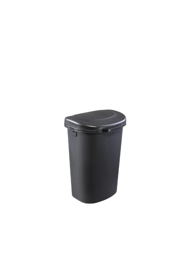 Rubbermaid Durable Slim Touch Top Waste Basket Black 49 L 1843024