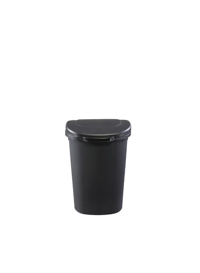 Rubbermaid Durable Slim Touch Top Waste Basket Black 49 L 1843024