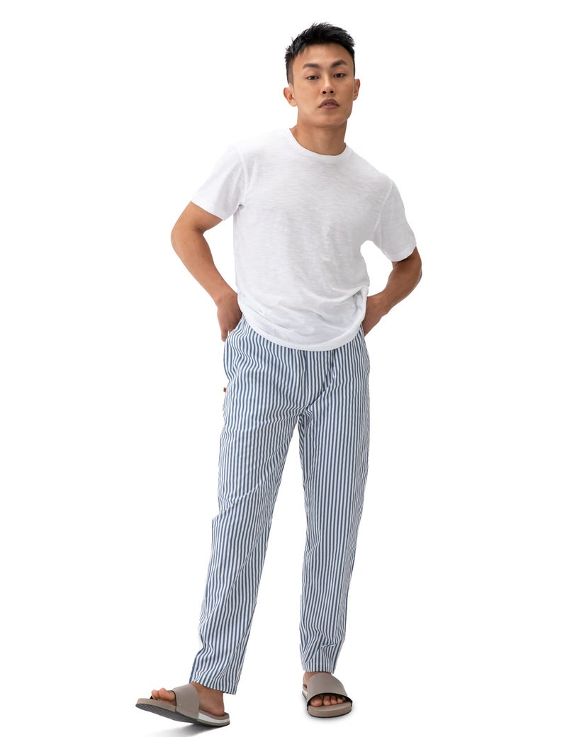 DAMENSCH Men Stretch Pyjama Pants - Snooze Black,Siesta Stripes - Medium - Image 5
