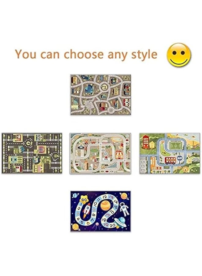 DURKU Children's Carpet Play Mat with Rubber Backing, Fun Cover Blanket - Ideal Gift for Kids' Bedroom or Playroom - Image 4