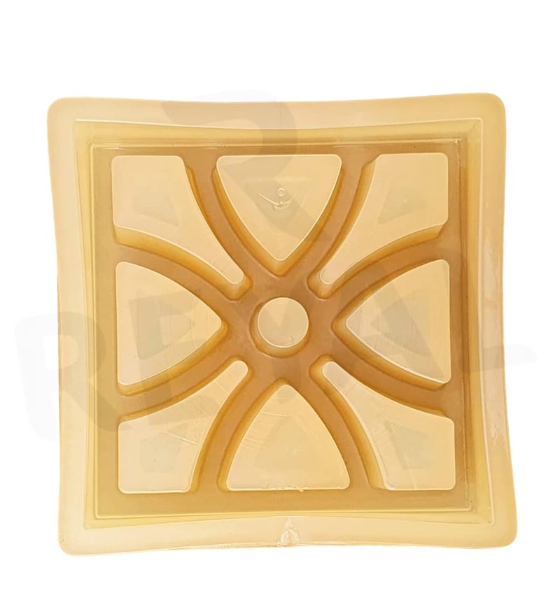 Reyal 8x8 FLOWER Cement Breeze Block Mold Elevation Jali Mould Terracotta Block Mold 60mm - Image 1