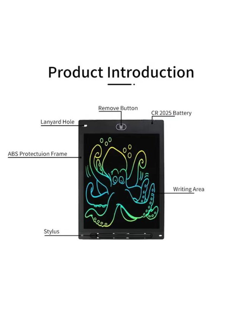 【 Pink 】 8.5-inch LCD Writing Tablet, Colorful Toddler Drawing Tablet Doodle Board for Kids, Erasable Reusable Electronic Drawing Pad, LEYAOYAO Educational and Learning Toy for 3-10 Years Old Boy and Girl - Image 4