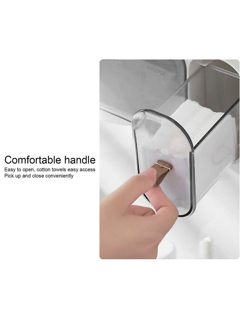 Generic Toilet Paper Dispenser Single Roll Toilet Paper Holder Wall Mounted Roll Paper Storage Box Tissue Box for Bathroom  - Image 3