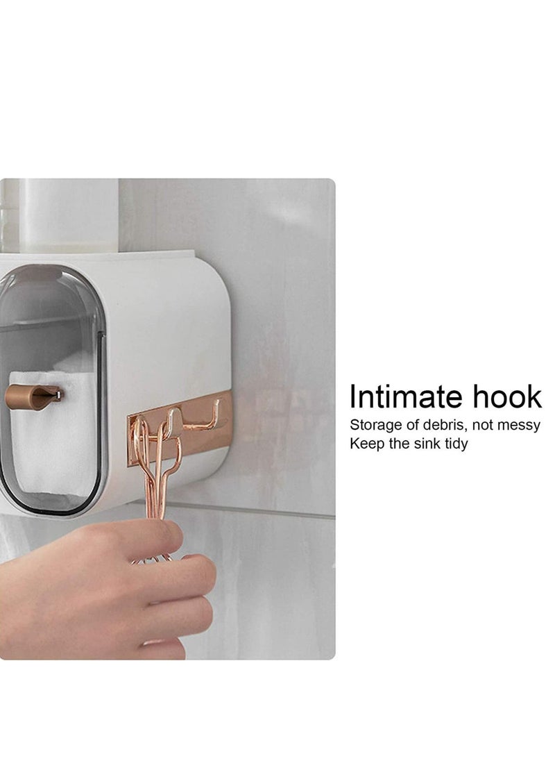 Generic Toilet Paper Dispenser Single Roll Toilet Paper Holder Wall Mounted Roll Paper Storage Box Tissue Box for Bathroom  - Image 4