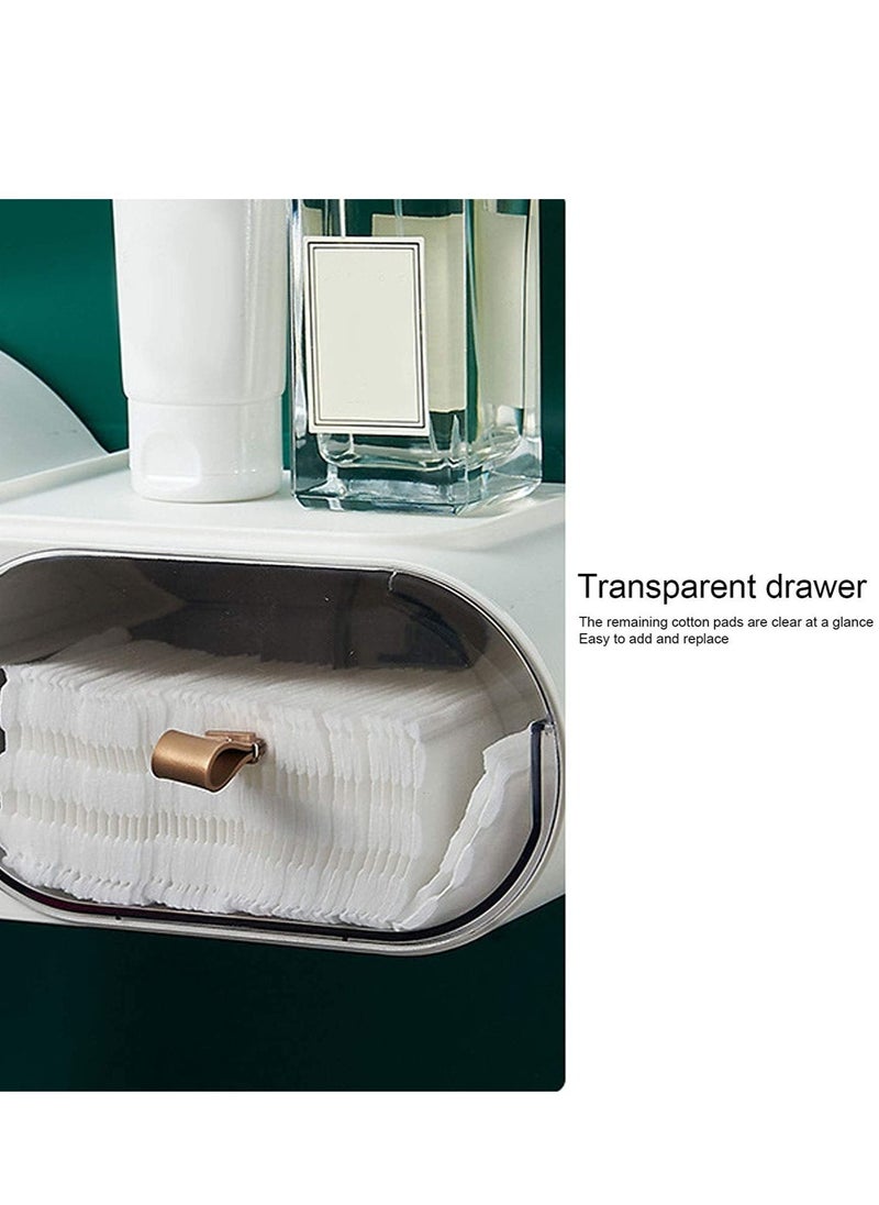 Generic Toilet Paper Dispenser Single Roll Toilet Paper Holder Wall Mounted Roll Paper Storage Box Tissue Box for Bathroom  - Image 5