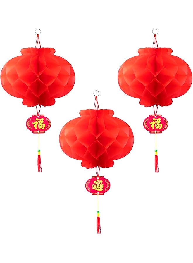 20 قطعة من الفوانيس الورقية الحمراء الصينية، زينة احتفالية للعام الجديد، وعيد الربيع، وحفلات الزفاف، والمطاعم - Image 3
