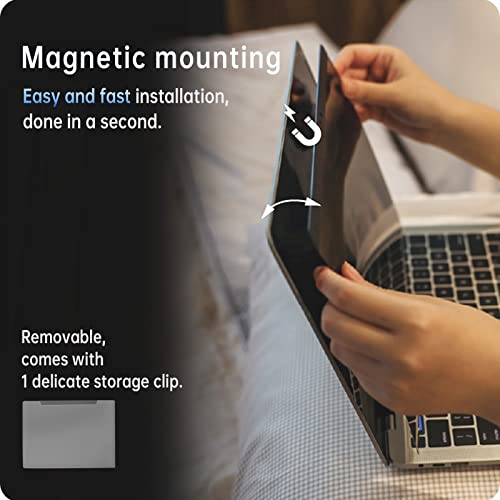 Peslv Magnetic Privacy Screen for Macbook 12 Inch (2012-2017), Removable Anti Blue Light Glare Filter Private Matte Screen Protector for Mac 12in Laptop Computer(Model A1534 A1931) - Image 2