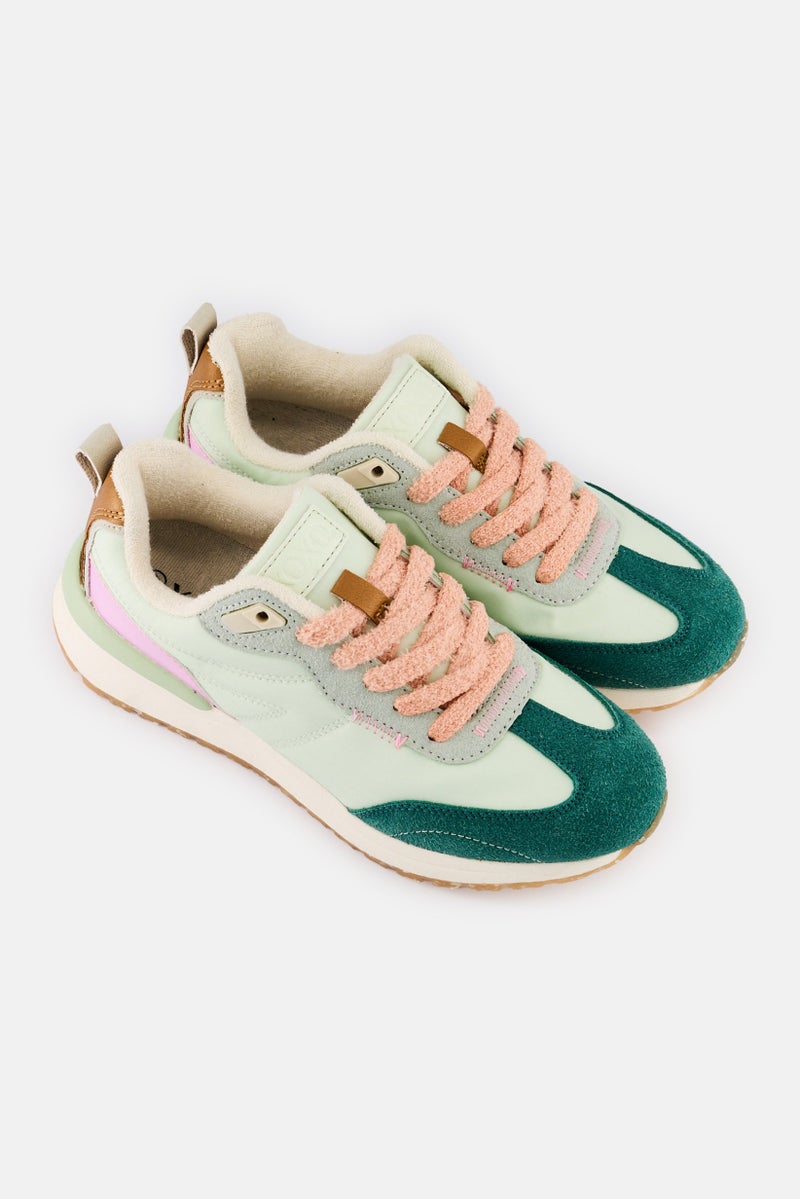 XOXO Women Lace Up Casual Shoes, Multicolor - Image 2