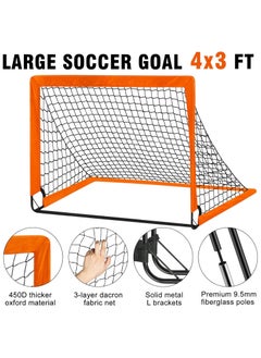 Generic Kids Soccer Goals for Backyard, 4' x 3' Pop Up Toddler Goal Training Equipment with Ball, Agility Ladder and Cones, Portable Nets Backyard Youth Outdoor Sports Games  - Image 4