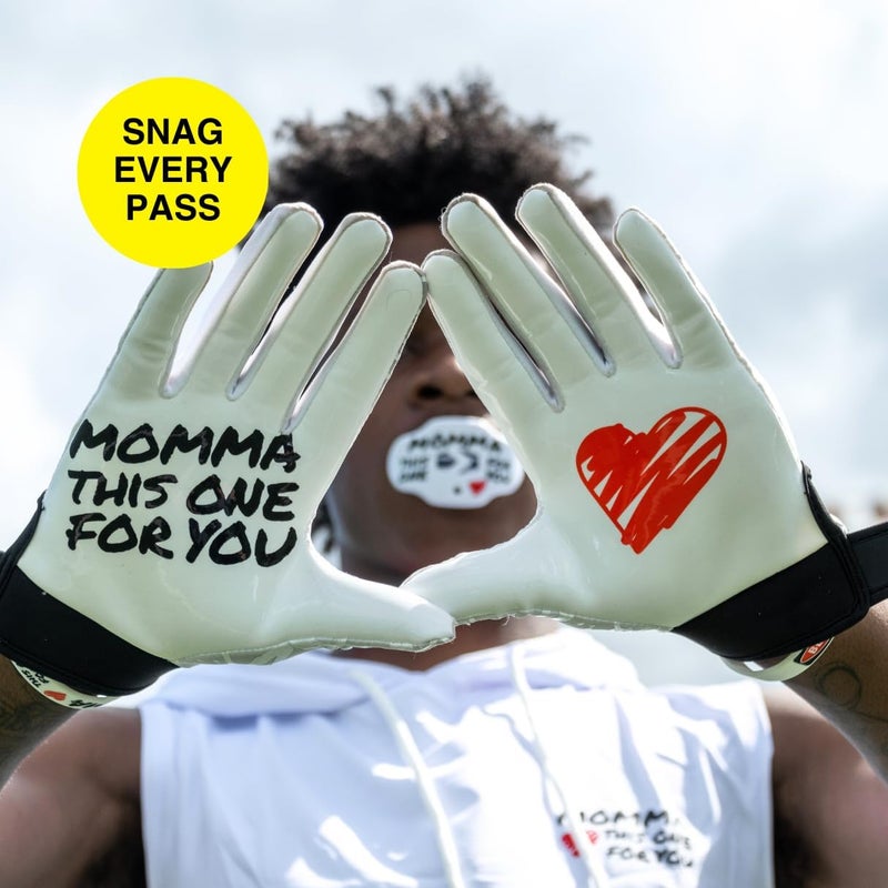 SLEEFS Football Receiver Gloves [1 Pair] - No Slip, Crazy Sticky Silicone Grip - Youth and Adult Sizes - Image 2