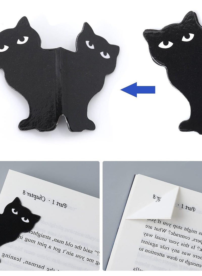Magnetic Bookmarks, Inspirational Quotes 6 Pieces Assorted Cute Book Markers Clip Set Kawaii Cat Magnet Page Markers for Students Teachers School Home Office Supplie  - Image 3
