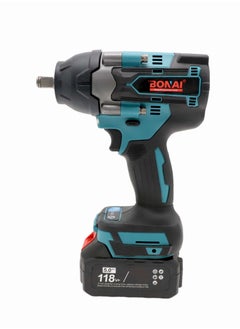 BONAI Cordless Impact Wrench Kit - High Torque Power, 2 Battery Bundle and with Speed Control 5 amp