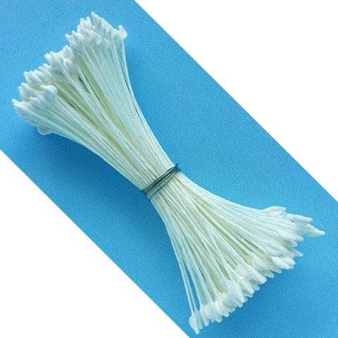 W OF S A SCOTT CLARK WOOLLEY Folded Tip Flower Stamens Small White Hammerhead