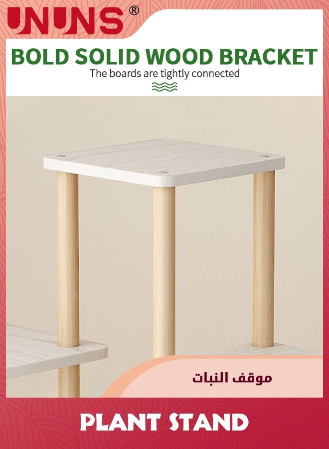 UNUNS Plant Stand Indoor,4 Tier Tall Plant Shelf Plant Holders,Bamboo Plant Stands Corner Plant Stand for Multiple Plants For Indoor,Outdoor,Corner,Balcony,Living Room And Bedroom - Image 2