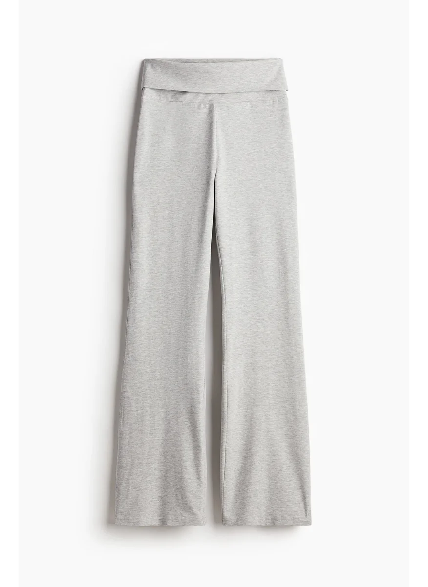 H&M Flared Jersey Trousers