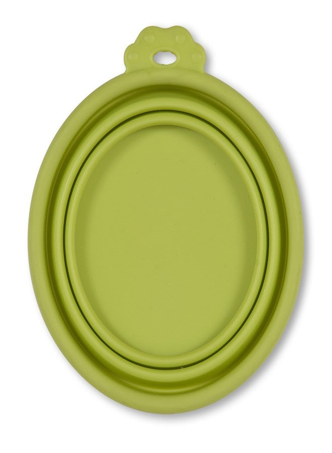 Doskocil Cider Mills Petmate 23370 Silicone Round 3-Cup Travel Bowl for Pets, Go-Go Green - Image 1