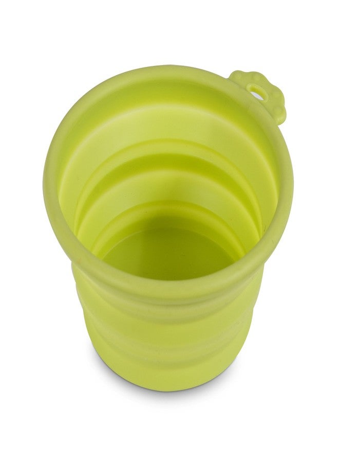 Doskocil Cider Mills Petmate 23370 Silicone Round 3-Cup Travel Bowl for Pets, Go-Go Green - Image 2