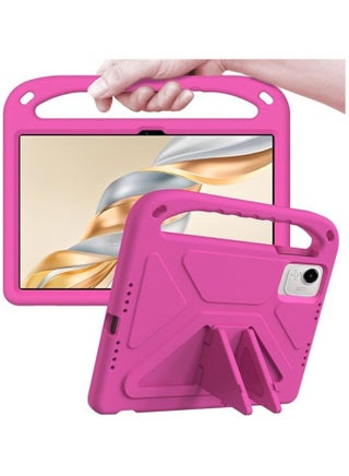 Kids Case Compatible with Honor Pad X9a 11.5 inch 2025 Released,Lightweight EVA Kid Friendly Shockproof Protective Handle Stand Heavy Duty Cover (Rose) - view 3