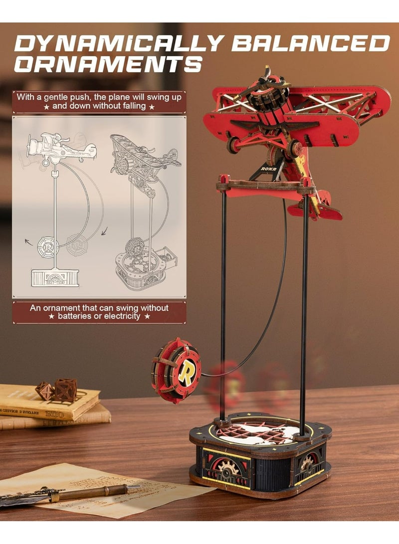 ROBOTIME ROKR Sky Captain Pendulum Balance Toy 3D Puzzle MCD01,Perfect for Home Decor & Creative Gift, Ideal for Bedroom, Kitchen, or Living Room, Festive Home Accent, Detailed Craftsmanship - Image 5