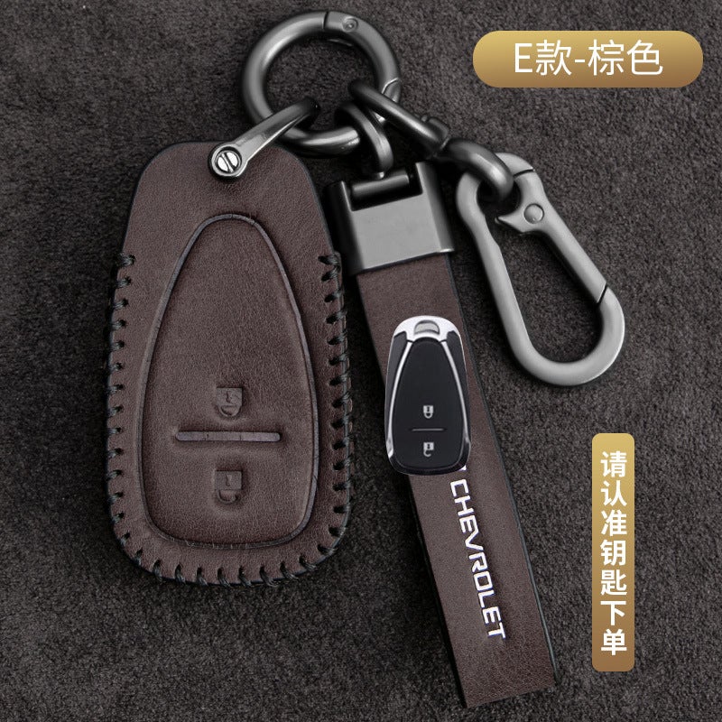 Chevrolet Key Case for Cruze, Malibu, Trax, and More - Vintage Style Leather Cover - Image 1