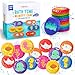 merka Bath Toys Flash Cards 30Pack 225Inch EVA Foam Multicolor Baby Bath Toys Memory Matching Game Bathtub Flash Cards - Image 3