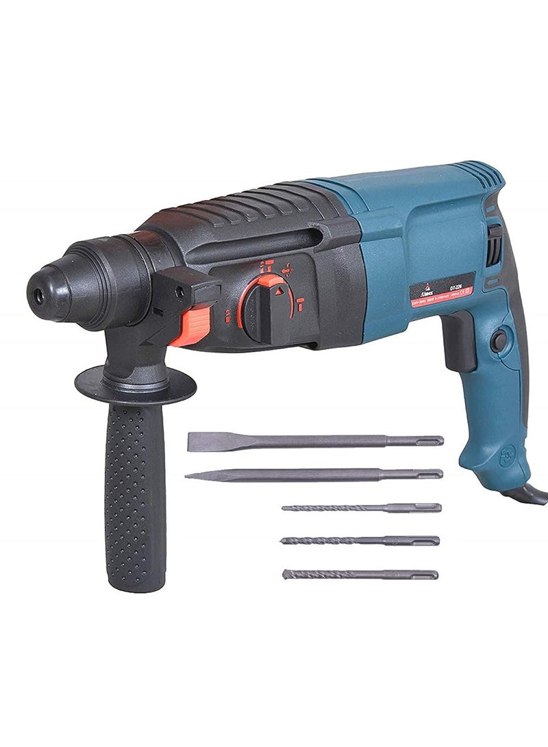 بريمو بلس مثقاب كهربائي مطرقي دوار - 800 واط، 900 دورة في الدقيقة، 220/240 فولت مع حقيبة حافظة - Image 1
