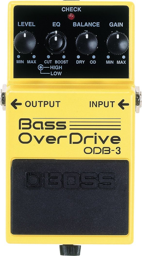 Boss Audio ODB-3 Bass OverDrive Pedal, Yellow - Image 1